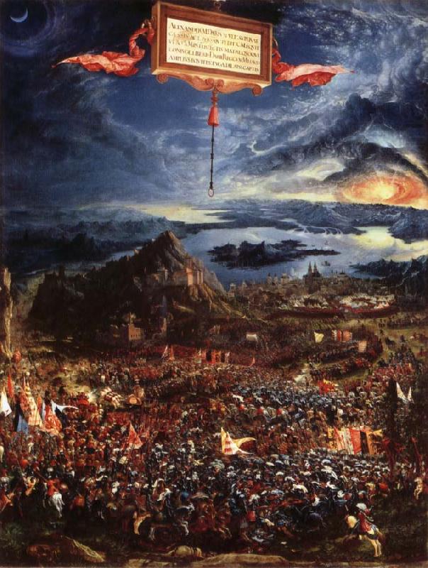 Albrecht Altdorfer Victory of Alexander over Darius,King of the Persians china oil painting image